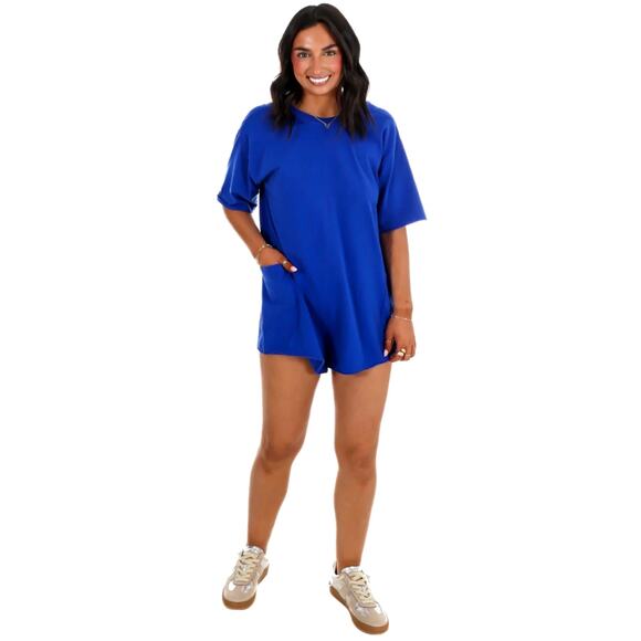 Free People Hot Shot T-Shirt Romper Electric Shock XS - Picture 2 of 16